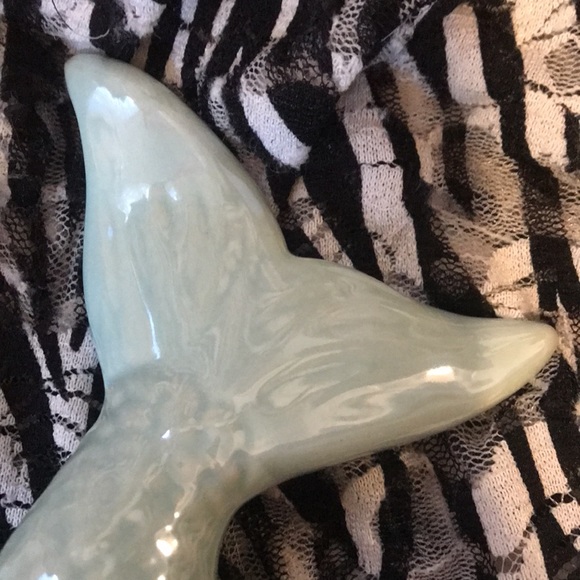 Ceramic Decorative Aqua Mermaid Tail - Picture 5 of 5